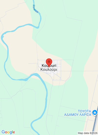 Map showing Thessaly, Greece