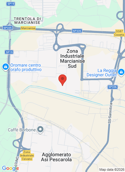 Map showing Marcianise, Italy