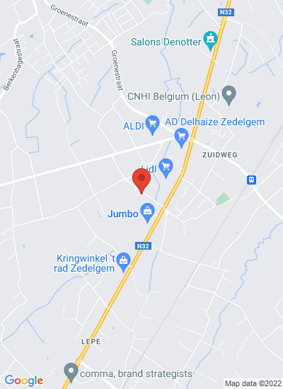 Map showing Zedelgem, Belgium