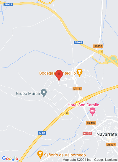 Map showing NAVARRETE, Spain