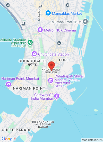 Map showing Mumbai, India