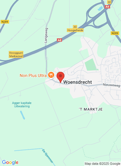 Map showing WOENSDRECHT, Netherlands
