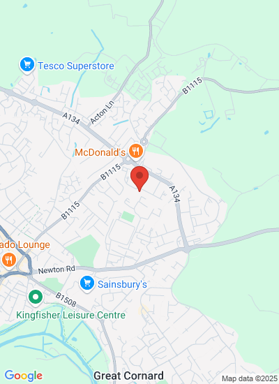 Map showing Suffolk, United Kingdom