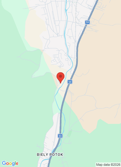 Map showing Ružomberok, Slovakia