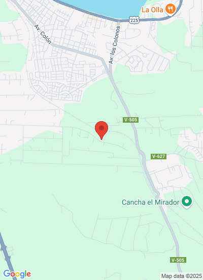Map showing Puerto Varas, Chile