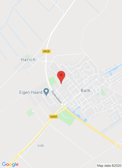 Map showing Balk, Netherlands