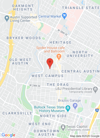 Map showing Austin, United States