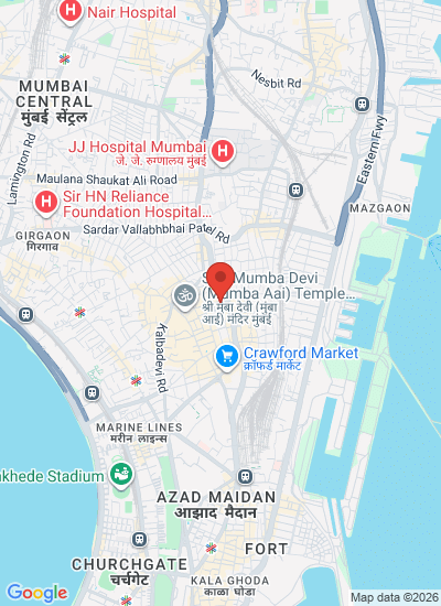 Map showing Mumbai, India