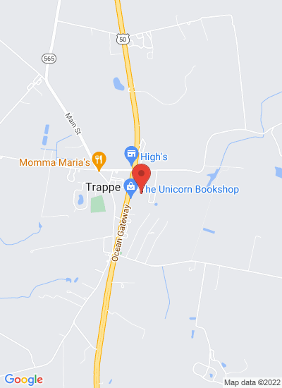 Map showing Trappe, United States