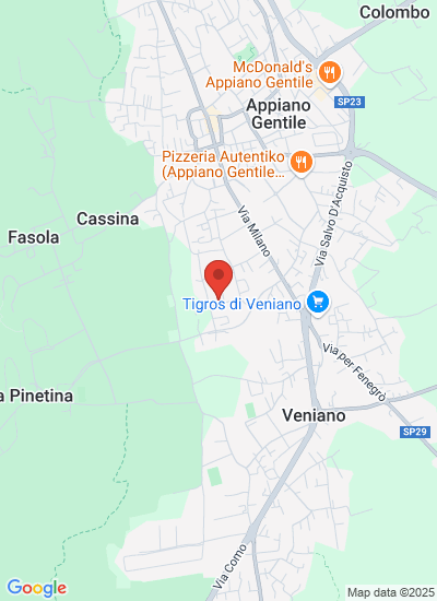 Map showing Appiano Gentile, Italy