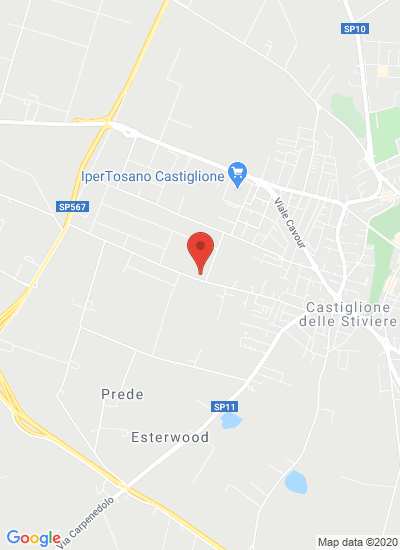 Map showing Castiglione delle Stiviere, Italy