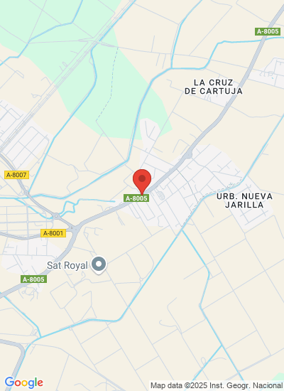 Map showing La Rinconada, Spain