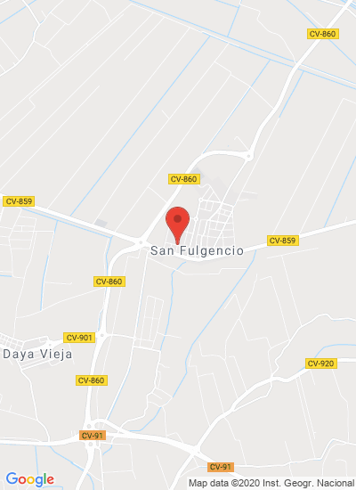 Map showing Daya Vieja, Spain