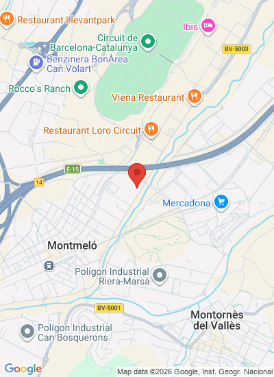 Map showing Montmeló, Spain