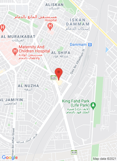 Map showing Dammam, Saudi Arabia