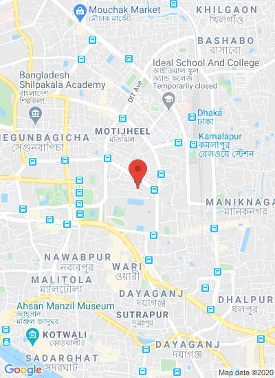 Map showing Dhaka, Bangladesh