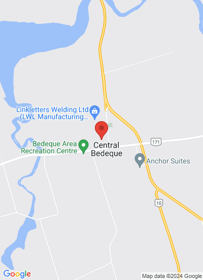 Map showing Bedeque, Canada