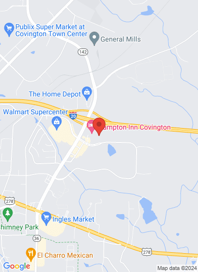 Map showing Covington, United States