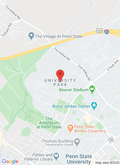 Map showing State College, United States