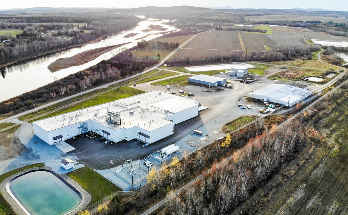Mccrum french fry factory aerial view