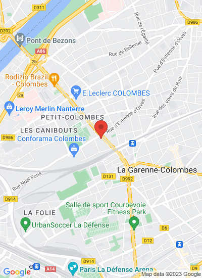 Map showing Colombes, France