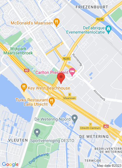 Map showing Utrecht, Netherlands