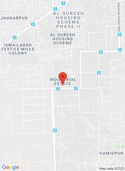 Map showing Multan, Pakistan