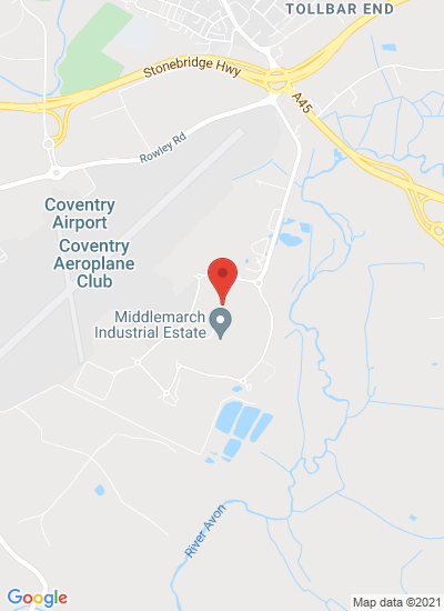 Map showing Coventry, United Kingdom