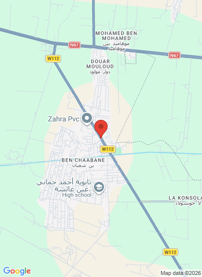 Map showing Boufarik Blida, Algeria