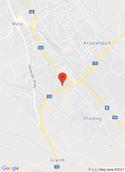 Map showing Weiz, Austria