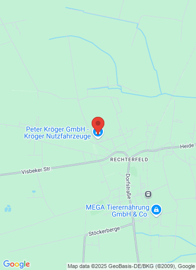 Map showing Visbek, Germany