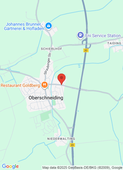 Map showing Oberschneiding, Germany