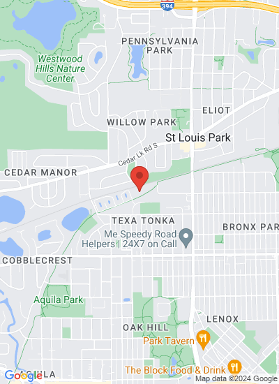 Map showing St. Louis Park, United States
