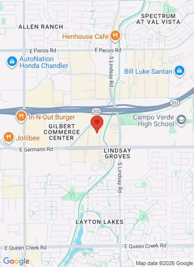 Map showing Gilbert, United States