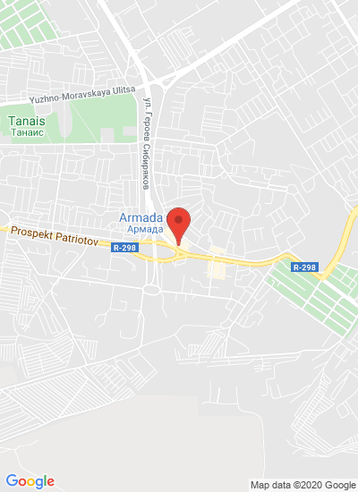 Map showing Voronezh, Russia