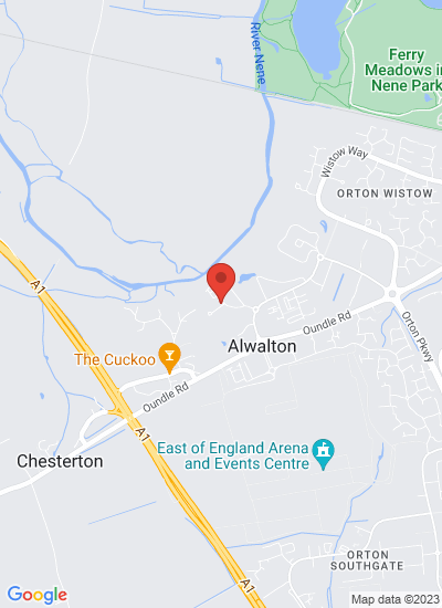 Map showing Peterborough, United Kingdom