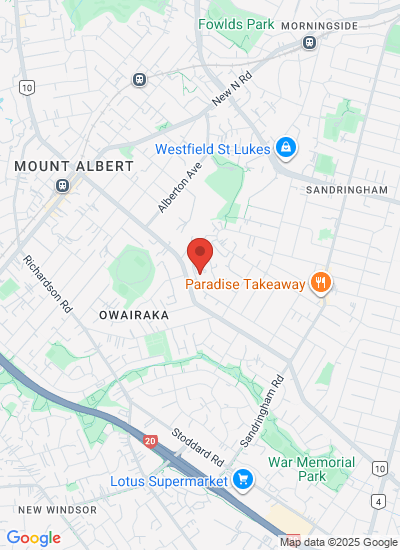 Map showing Auckland, New Zealand