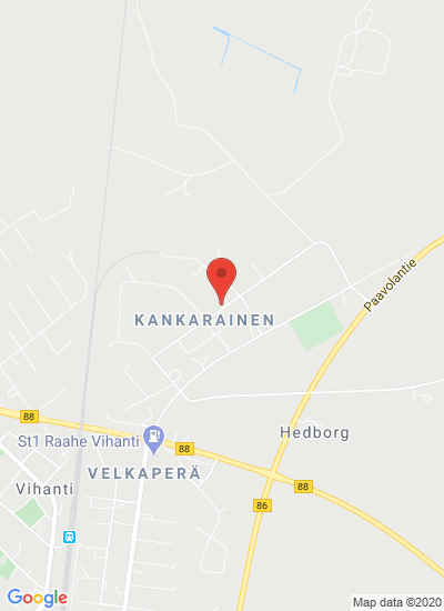 Map showing Vihanti, Finland