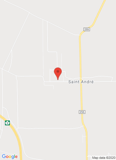 Map showing St. André, Canada