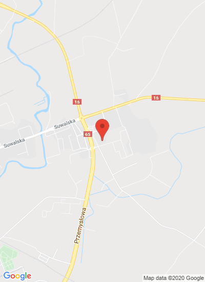 Map showing Elk, Poland