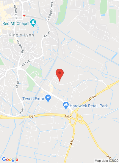 Map showing King's Lynn, United Kingdom