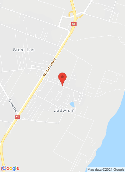 Map showing Jadwisin, Poland