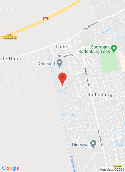 Map showing Tolbert, Netherlands