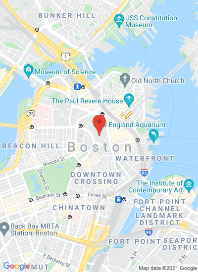 Map showing Boston, United States