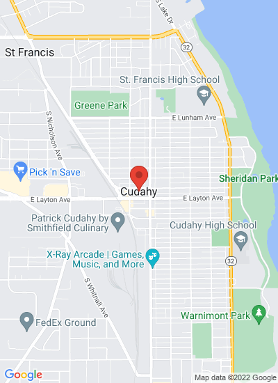 Map showing Cudahy, United States