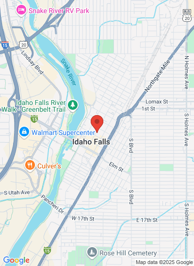 Map showing Idaho Falls, United States