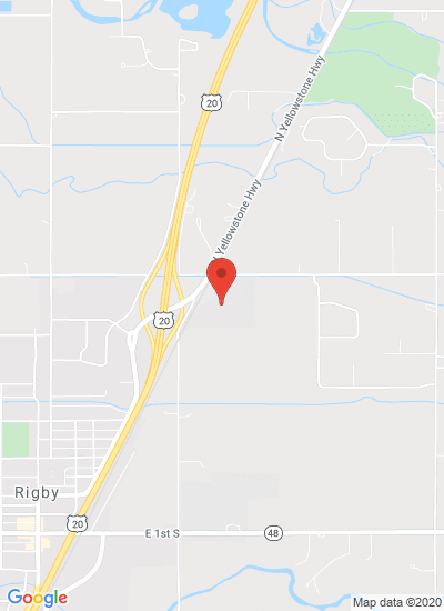 Map showing Rigby, United States
