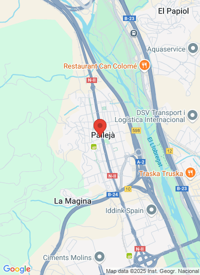 Map showing palleja, Spain