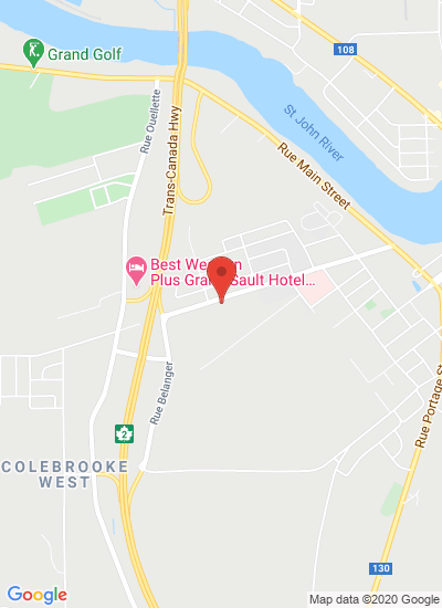 Map showing Grand-Falls, Canada