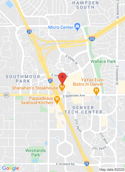 Map showing Denver, United States